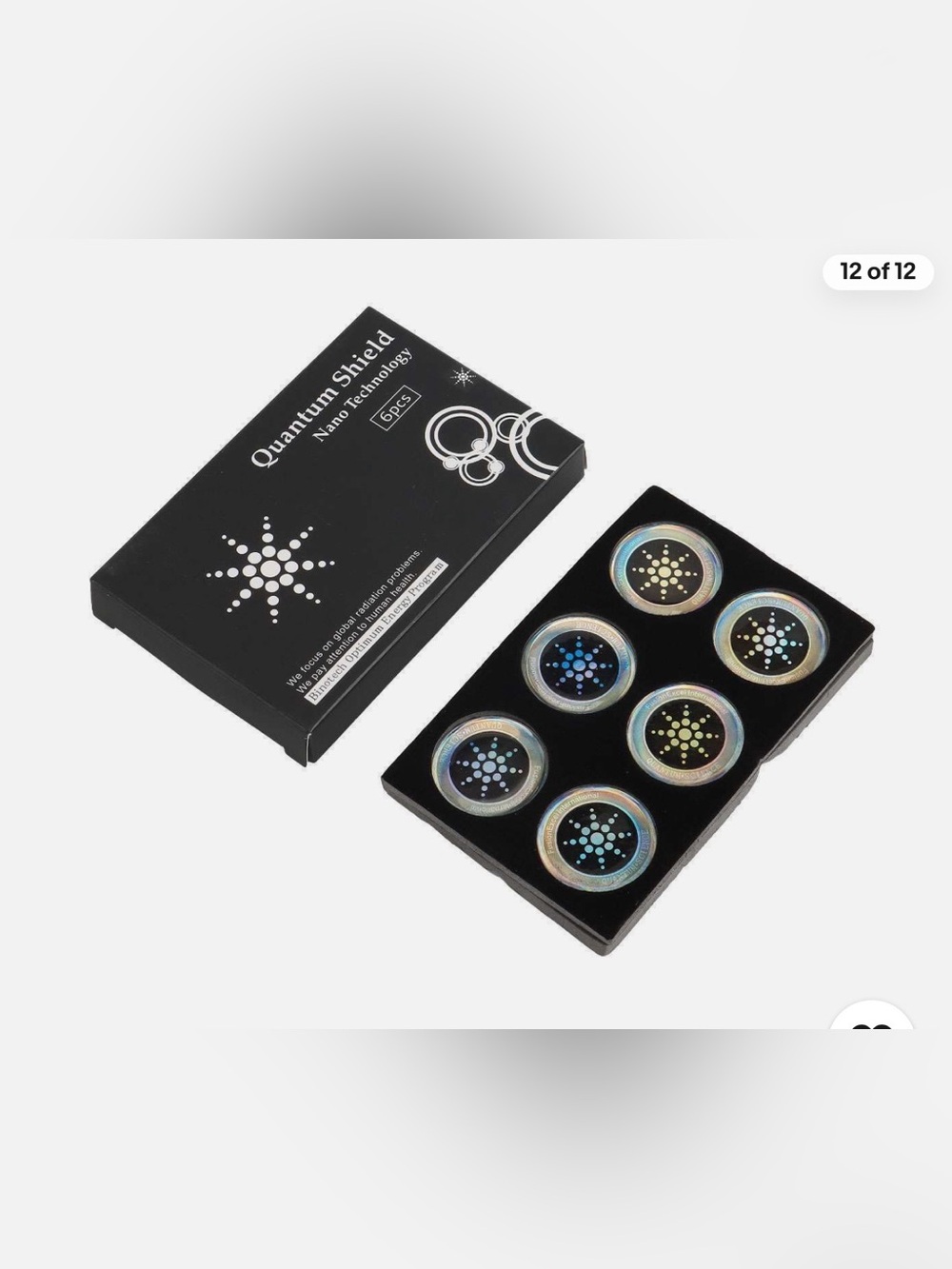 New, Quantum Shield Nano EMF Protection Stickers 6Pcs Anti-Radiation Phone Decal